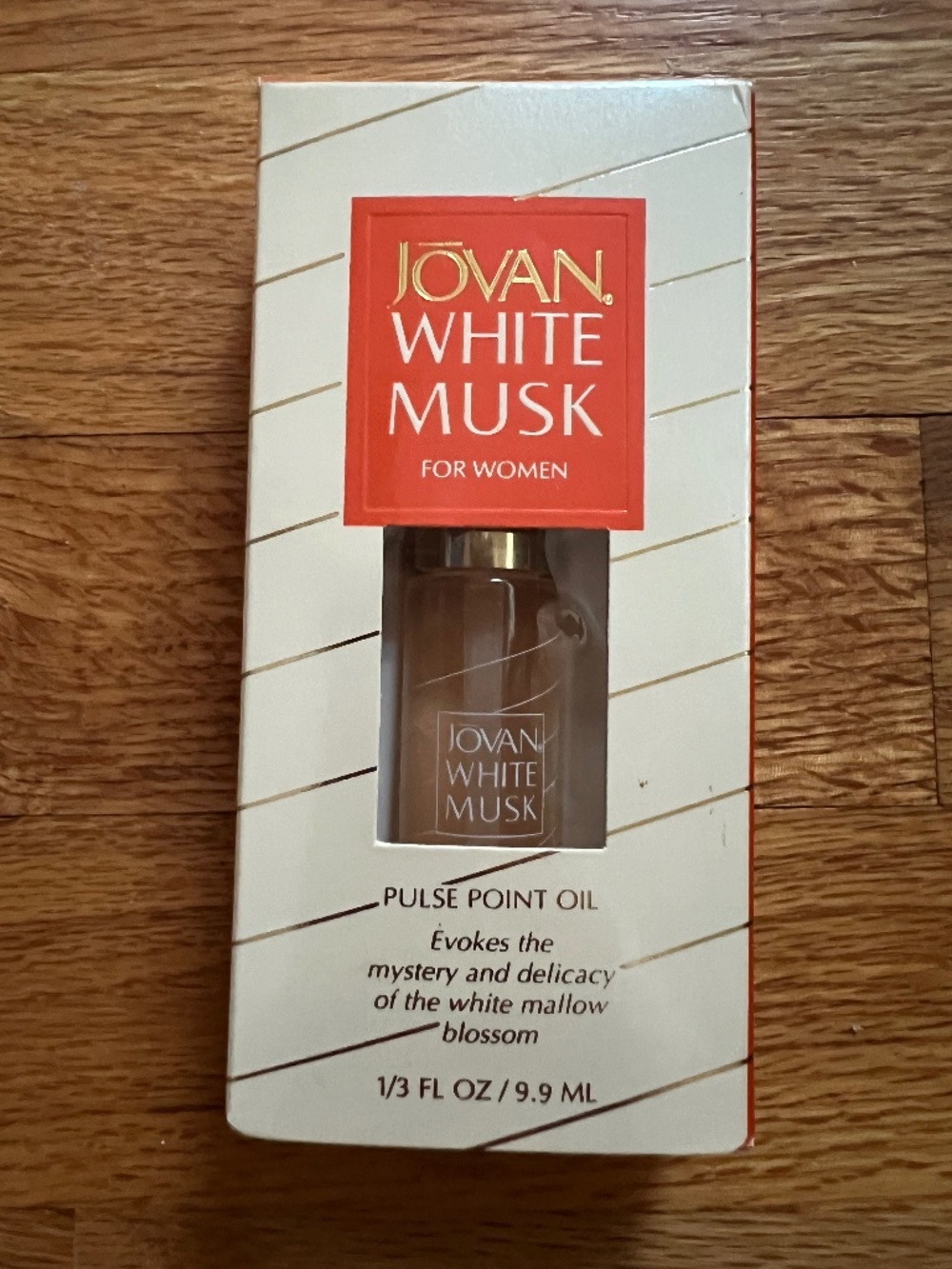 Vintage, deadstock RARE! Jövan White Pulse Point Musk Oil Perfume NWB 1/3oz USA!